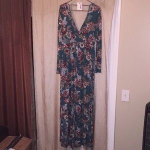 Jessica Simpson Maternity Floral Maxi Dress